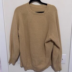Amazon Essentials Women's Tan Crew Neck Sweater